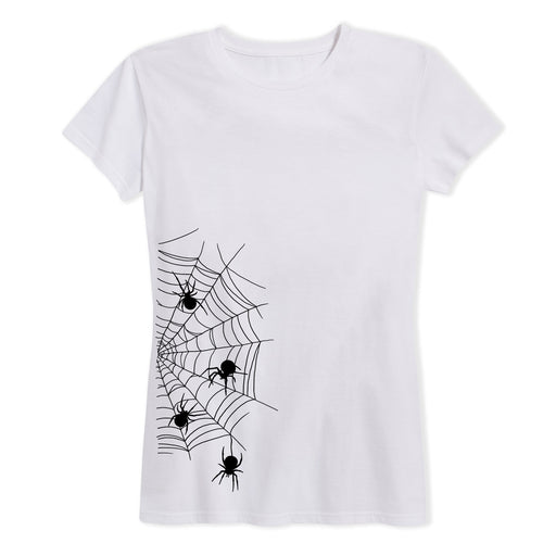Spider Web Side Hit Ladies Short Sleeve Classic Fit Tee