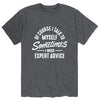 Talk To Myself Expert Advice Mens Short Sleeve Tee