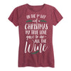 On The First Day Of Christmas All The Wine Ladies Short Sleeve Classic Fit Tee