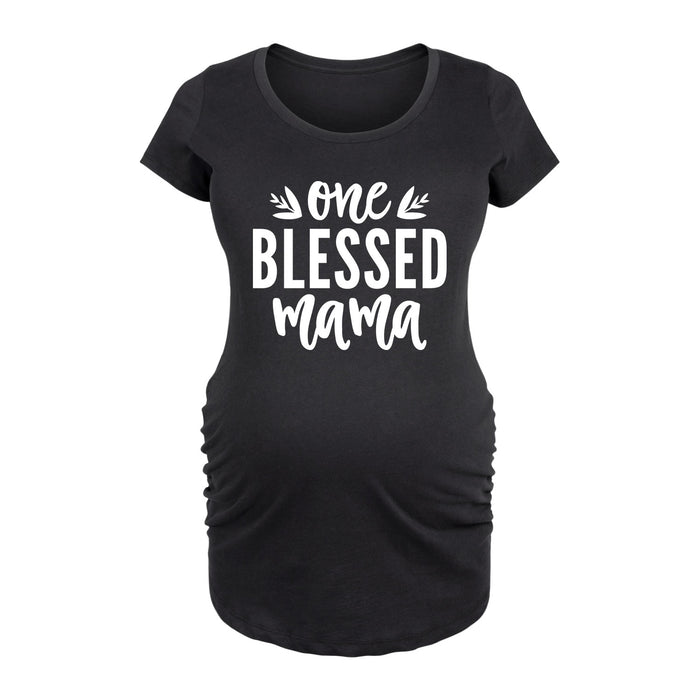 One Blessed Mama Maternity Scoop Neck Tee