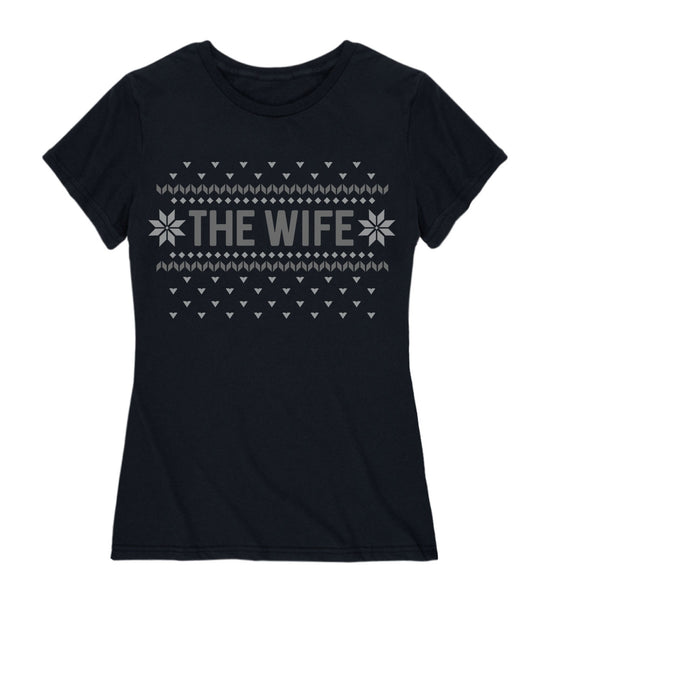 The Wife Fair Isle Ladies Short Sleeve Classic Fit Tee