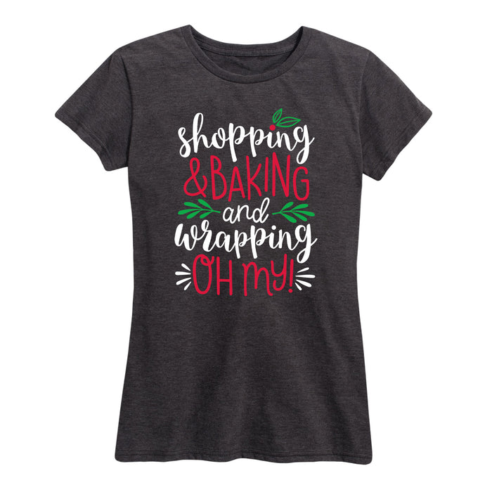 Shopping Baking And Wrapping Oh My Womenss Short Sleeve Classic Fit Tee