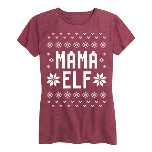 Ugly Style Mama Elf Ladies Short Sleeve Classic Fit Tee