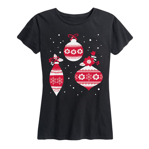 Scandinavian Ornaments Ladies Short Sleeve Classic Fit Tee