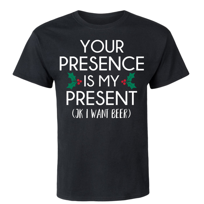 Your Presence Is My Present JK Beer Men's Short Sleeve T-Shirt