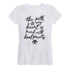 Path To My Heart Hoofprints Ladies Short Sleeve Classic Fit Tee