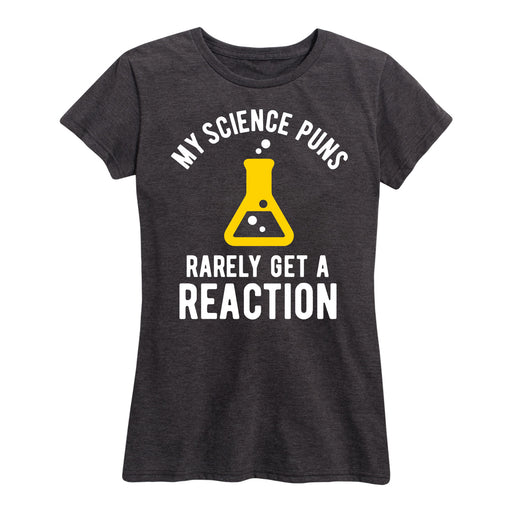 Science Puns Reaction Ladies Short Sleeve Classic Fit Tee