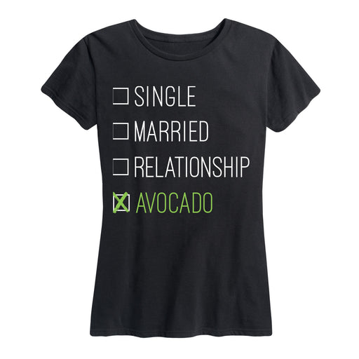 Relationship Status Avacado Ladies Short Sleeve Classic Fit Tee