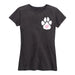 Paw Print With Heart - Adult Lc Ladies Short Sleeve Classic Fit Tee