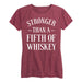 Stronger Than A Fifth Of Whiskey Ladies Short Sleeve Classic Fit Tee