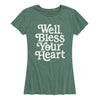 Well Bless Your Heart Womens Short Sleeve Classic Fit Tee