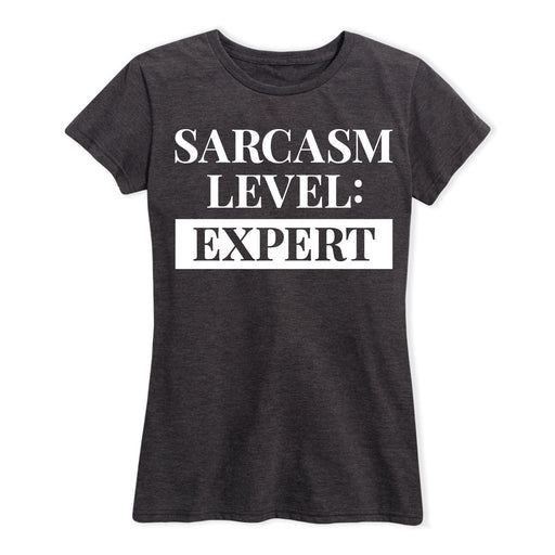 Sarcasm Level Expert Ladies Short Sleeve Classic Fit Tee