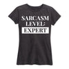 Sarcasm Level Expert Ladies Short Sleeve Classic Fit Tee