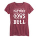 Not My Pasture Not My Cows Ladies Short Sleeve Classic Fit Tee