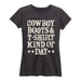 Cowboy Boots Tshirt Kind Of Day Ladies Short Sleeve Classic Fit Tee