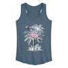 Vintage Flamingo Womens Racerback Tank