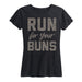 Run For Your Buns Gradient Sparkle Ladies Short Sleeve Classic Fit Tee