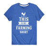 Farming Shirt Kids Short Sleeve Tee