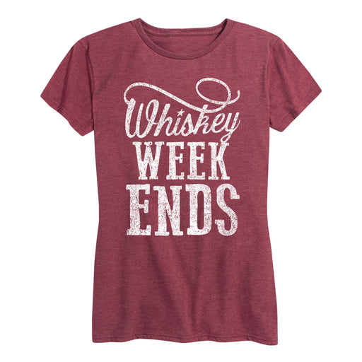 Whiskey Weekends Ladies Short Sleeve Classic Fit Tee