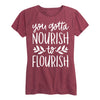 Nourish To Flourish Ladies Short Sleeve Classic Fit Tee