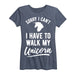 Sorry I Cant Unicorn Ladies Short Sleeve Classic Fit Tee