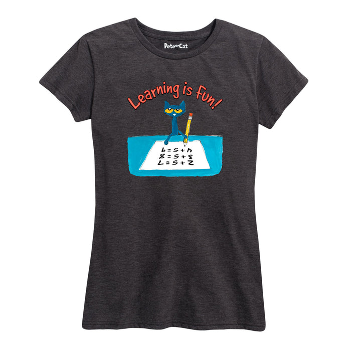 Ptc Learning Is Fun Womenss Short Sleeve Classic Fit Tee