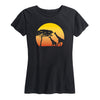 Safari Sunset Gradient Womenss Short Sleeve Classic Fit Tee