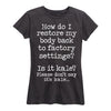 Restore To Factory Settings Kale Ladies Short Sleeve Classic Fit Tee