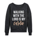 Walking With The Lord Is My Cardio - Womenss Ladies French Terry Pullover