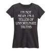 Teller Of Unfortunate Truths Ladies Short Sleeve Classic Fit Tee