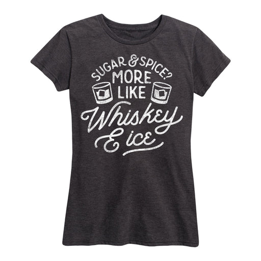 Whiskey And Ice Ladies Short Sleeve Classic Fit Tee