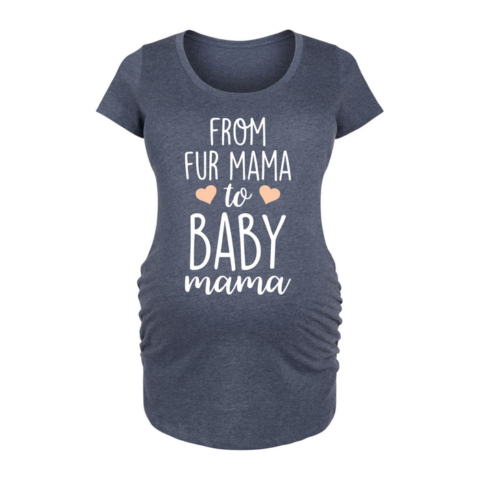 From Fur Mama To Baby Mama Maternity Scoop Neck Tee