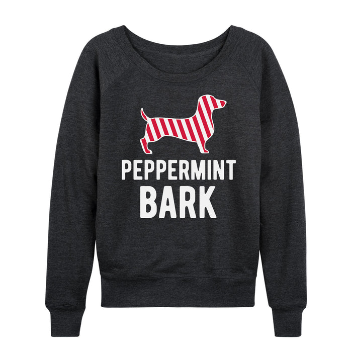 Peppermint Bark Ladies French Terry Pullover