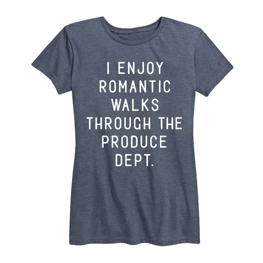 Romantic Walks Through The Produce Dept Ladies Short Sleeve Classic Fit Tee