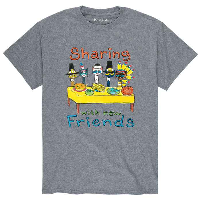 Pete the Cat™ - Sharing With New Friends - Men's Short Sleeve T-Shirt