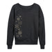 Snowflakes Side Hit Metallic Ladies French Terry Pullover