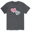 Sassy Candy Hearts Mens Short Sleeve Tee