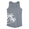 Palm Trees Side Hit Womens Racerback Tank