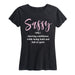 Sassy Definition Ladies Short Sleeve Classic Fit Tee