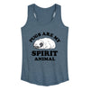 Pugs Are My Spirit Animal Womens Racerback Tank