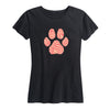 Tiger Pawprint Ladies Short Sleeve Classic Fit Tee