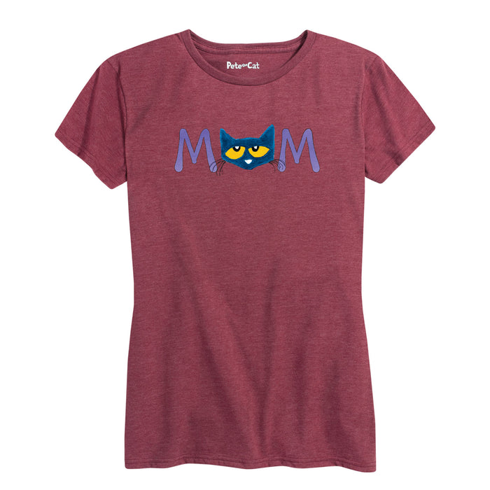 Pete The Cat™ Face Mom Womenss Short Sleeve Classic Fit Tee