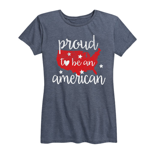 Proud To Be An American V3 Ladies Short Sleeve Classic Fit Tee
