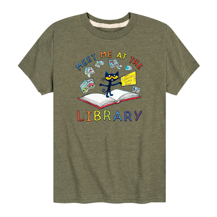 PTC Meet Me At The Library Youth Short Sleeve Tee