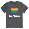 Pronouns He HimMens Short Sleeve Tee