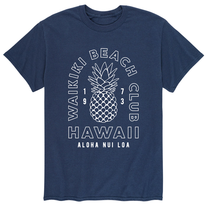 Pineapple Waikiki Beach Club Men's Short Sleeve T-Shirt
