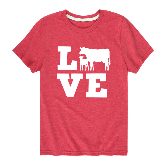 Love Cows Kids Short Sleeve Tee