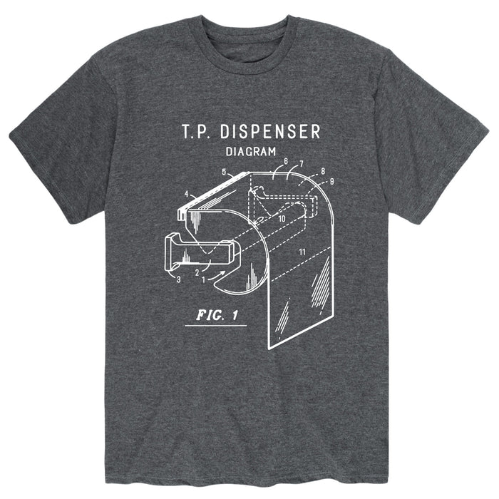 T P Dispenser DiagramMens Short Sleeve Tee