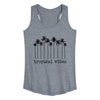 Tropical Vibes Palm Trees Womens Racerback Tank