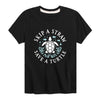 Skip A Straw Save A TurtleYouth Short Sleeve Tee
